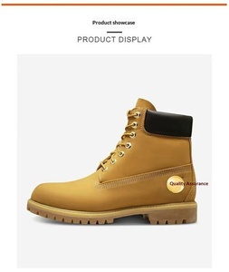 Stivali Classici da Escursionismo per Uomo e <span class=keywords><strong>Donna</strong></span>, Colore Giallo, Impermeabili, Scarpe di Alta Qualità, Stivali da Neve di Lusso in Pelle Timbs - Product Image 6