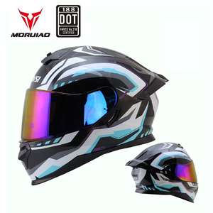 रेसिंग और एडवेंचर स्पोर्ट्स के लिए नया फुल फेस मोटोक्रॉस हेलमेट एब्स - Product Image 6