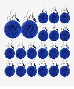Customizable Color Fresh Tassel Imitation Rex Rabbit Fur Ball Handmade Key Chain Pendant Ladies Bag <b>Ornaments</b> Creative Pendant - Product Image 1