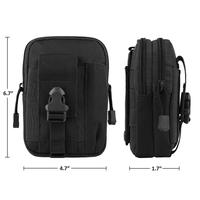 Pochette tactique Molle EDC pour homme, sacoche de ceinture, étui Molle pour téléphone, organiseur d'outils et de gadgets, pochette avec étui pour téléphone portable