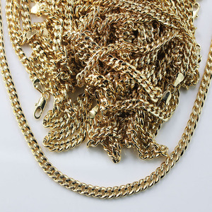 Chaînes cubaines rondes couleur champagne <span class=keywords><strong>or</strong></span>, unisexe, 60x0.55cm, originales, offre spéciale, bijoux tendance - Product Image 1