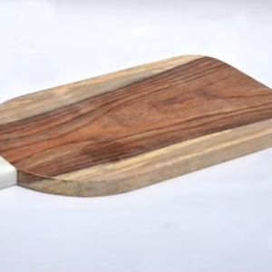 Planche à découper ronde écologique en pierre classique, diamètre 100 mm, fabriquée à la main en Inde, accessoires de cuisine - Product Image 1