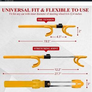 Dispositif de <span class=keywords><strong>voiture</strong></span> personnalisé, portable, à double tuyau, à double crochet, poignée de guidon, <span class=keywords><strong>antivol</strong></span>, pince, verrouillage du <span class=keywords><strong>volant</strong></span> - Product Image 3