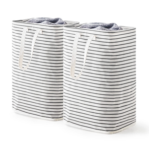Household Popular <b>Large</b> Collapsible Laundry Basket Freestanding Clothes <b>Hamper</b> With Easy Carry Long Handles - Product Image 2