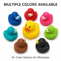 Jouet de bain en plastique jaune en forme de canard avec logo personnalisé, couleurs assorties, créez votre collection de canards Jeep, cadeau promotionnel
