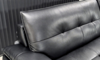 Ensemble de canapés en cuir rembourrés, confortables et inclinables, avec dossier haut, pour salon et usage domestique