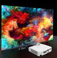 Projecteur laser à courte focale Note 1 C500WST 3LCD 3300 Lumens 1080P 4K avec haut-parleurs intégrés pour l'éducation professionnelle