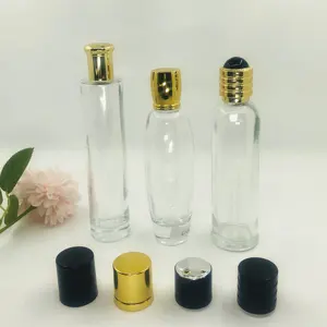 Botol Kaca Parfum 100Ml Kosong Tipis untuk Parfum Logo Kustom Botol Kaca Warna Grosir