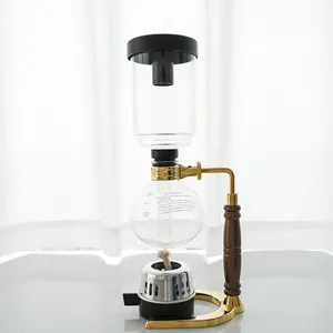 Japanese Style Tea Siphon Pot Vacuum Coffee Maker Glass Type Coffee Machine Espresso Syphon Coffee