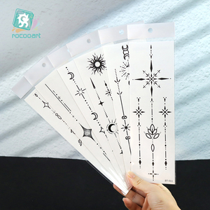 รอยสักชั่วคราวลายดอกไม้ขนาดใหญ่พิเศษสำหรับผู้ใหญ่ สีสันสดใส สมจริง ลอกออกได้ สำหรับติดบริเวณเอว แขน หลัง สไตล์เซ็กซี่ - Product Image 3