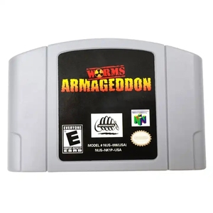 <span class=keywords><strong>Worms</strong></span>-<span class=keywords><strong>Armageddon</strong></span> N64 Tarjeta de cartucho de juego para Nintendo 64 Versión de EE. UU. - Product Image 1
