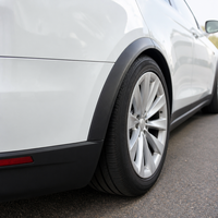 Hintere Linke Kotflügelverkleidung Radlaufverkleidung Kurz für Tesla Model X 2016-2021 Türverkleidung Kunststoff-Ersatzteil 1045890-00-E