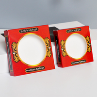 Nouvelle conception en stock : Boîte cadeau pliable pour épices et safran, gaufrage, pelliculage mat, revêtement UV, design de luxe, dossiers biodégradables