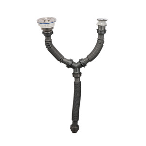 Laundry Cabinet Drain Set 110/114mm Anti Backflow With Flexible Pipe For Washing Machine Sink - Product Image 3