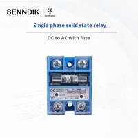 Relais à semi-conducteurs monophasé non intelligent SENNDIK SAA-25S38-F, commande CC, sortie CA, fabriqué en Chine continentale