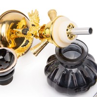 Tige de bâton Laziza Megahed Portable narguilé en gros cristal vague bouteille fleur narguilé ensemble narguilé Huka Vandpibe Vannpipe