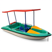 Bateau tamponneur électrique Meierya M-022 en fibre de verre, bateau gonflable pour enfants, capacité 400 kg, 4-6 personnes, usage commercial, parc aquatique