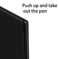 Tablette de dessin numérique réutilisable et effaçable, double écran 6,5 pouces, magnétique, autocollante, en plastique, alimentée par batterie, personnalisable