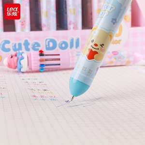 Penna a sfera multifunzione a dieci colori penna Gel automatica all'ingrosso ufficio scuola di cancelleria carino colore retrattile palle - Product Image 3