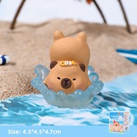 Résine Artisanat Écologique D'été Capybara Ordinateur De Bureau Petit Ornement Stabilité Émotionnelle Bureau Poste De Travail Décoration