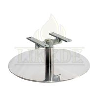 Base de chaise pivotante en acier inoxydable, pieds de canapé en métal en vente