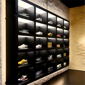 Vitrine d'exposition de chaussures en bois MDF de luxe, en métal, pour magasin de chaussures <span class=keywords><strong>Nike</strong></span> - Product Image 4