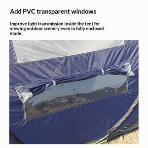 Grande <span class=keywords><strong>tente</strong></span> de camping automatique portable en forme de bateau avec une chambre, imperméable et résistante aux UV, capacité 4-5 personnes - Product Image 3