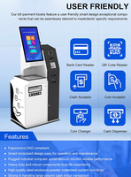 Scanner de documents en libre service Kiosque d'imprimante A4 Lecteur NFC Distributeur automatique de billets Accepteur de factures Kioks de paiement en libre service