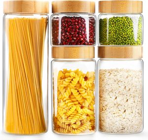 High Quality <b>Jar</b> Glass Storage Kitchen <b>Jars</b> Glasses with Lid Airtight Bottle Food Storage <b>Jar</b> - Product Image 1