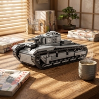 Set de Construcción de Bloques de Transporte Militar Avanzado de 673 Piezas, Camión Logístico MOC de Nivel Profesional, Juguete de Construcción Encajable para Niños