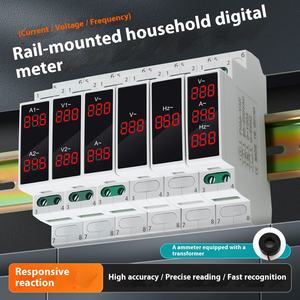 Wisselstroommeter En Frequentiemeter Din Rail Montage Micro Modulaire Lichtgevende Diode Digitale Display Ampèremeter 220V 380V - Product Image 3