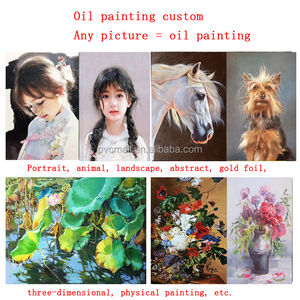 Peintures décoratives personnalisées peintes à la main, peintures à l'huile, peintures chinoises de <span class=keywords><strong>fleurs</strong></span> pour la décoration de la maison - Product Image 5