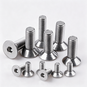 Tornillo de Cabeza Cónica de Acero Inoxidable Anticorrosión GB70.3, M2-M20, Fijación de Cabeza Plana Allen - Product Image 1