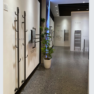 Dọc điện Rack khăn với xoay Hooks cho áo choàng tắm treo tường 304 thép không gỉ nóng phong cách nước nóng ấm giá - Product Image 3