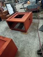 Bonne qualité Weathering Steel Outdoor Decor Gas Burning Fire Table Prix