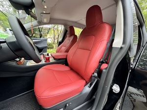 Fundas de Asiento de Coche de Cuero Napa Personalizadas de Alta Gama, Juego Completo para <span class=keywords><strong>Tesla</strong></span> <span class=keywords><strong>Model</strong></span> <span class=keywords><strong>3</strong></span>/Y/S/X, Accesorios Interiores al por Mayor, Protector Elegante - Product Image 4