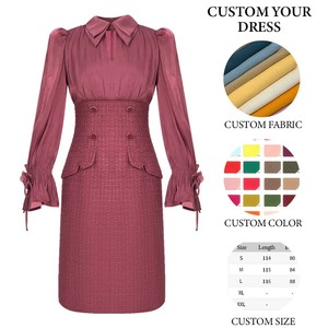 ZYHT 61108 ultimi modelli di abiti <span class=keywords><strong>formali</strong></span> occasione speciale primavera abiti femminili <span class=keywords><strong>da</strong></span> donna elegante <span class=keywords><strong>abito</strong></span> Midi <span class=keywords><strong>da</strong></span> donna - Product Image 6