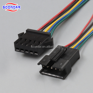 SCONDAR JST SM 2.5mm 4pin 6pin Kabel Sambungan Sinyal Daya Peralatan Elektronik Listrik OEM Produsen Kabel Harness Kustom - Product Image 1