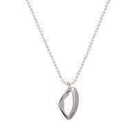 Collier tendance en acier inoxydable 316L plaqué or 18 carats avec pendentif géométrique irrégulier carré pour femme