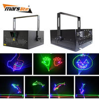 Wasserdichtes Laserlicht IP65 10W 30W RGB Sky Laser Show ILDA System DJ-Ausrüstung Animations-Projektor 10 Watt Outdoor-Laserlicht