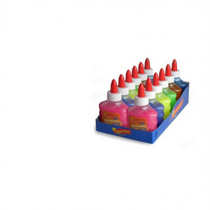 Colla glitterata neon, 12 pezzi, articoli per artigianato - Product Image 1