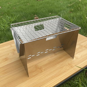 Griglia <span class=keywords><strong>BBQ</strong></span> Pieghevole in Acciaio Inox Leggera e Facile da Installare con Telecomando per Giardino Esterno Portatile a Carbone - Product Image 5
