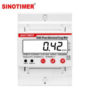 Medidor de Energía Bidireccional Trifásico DTS6619-042 4P RS485 Modbus RTU, Medidor de Energía para Riel DIN, KWh, Voltaje, Corriente, HZ, Vatímetro Z25 - Product Image 5