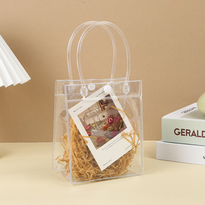 Sacs en plastique transparents de rêve, sacs cadeaux en PVC avec poignées, pour fêtes, mariages, bonbons, souvenirs, emballage 0120 - Product Image 1