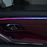 Lumière d'ambiance pour voiture, 64 couleurs, style cristal, symphonie arc-en-ciel pour BMW Série 3 G20 2020-2026, accessoires LED, décoration intérieure