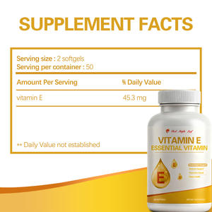 Gélules de vitamine <span class=keywords><strong>E</strong></span> + vitamine C - Mélange multivitaminé pour les antioxydants et la santé de la peau, complément en vrac certifié GMP - Product Image 4