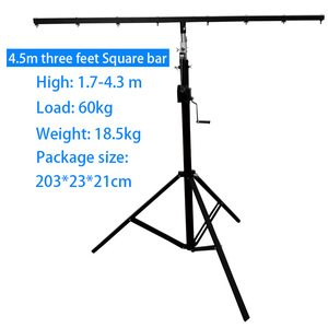 40kg 3M 4.5m duy nhất hai lớp vòng cực <span class=keywords><strong>Crank</strong></span> <span class=keywords><strong>up</strong></span> Loa đứng sàn Tripod chiếu sáng đứng LED mệnh đứng cho loa - Product Image 6
