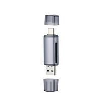 Adaptador de Lector de Tarjetas SD/TF OTG para Teléfono Móvil con Molde Privado, Unidad Flash USB, Carcasa de Aluminio, Convertidor para Computadora de Escritorio, Modelo USB 2.0