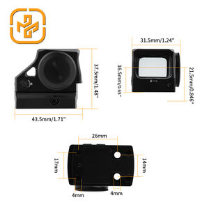 Mira Telescópica FOCUHUNTER Optics 1X21mm, Retícula Múltiple, Sistema <span class=keywords><strong>Solar</strong></span>, Activación por Movimiento, IP67, Punto Rojo para Caza - Product Image 5