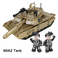 Tanque de guerra mundial PANDAS, modelo militar DIY, tanque del ejército, juego de soldado, juego de artillería, vehículo blindado, bloque de construcción hecho de plástico